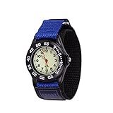 WOLFTEETH Kinder und Jugendliche Uhr Analog Quarz mit Nylon Armband 304203 Blau