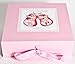 Baby girl Gift,personalised Baby girl Gift,Personalised keepsake Box,Pink Shoes/Pink