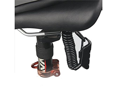 ATTOUPAN k-2 N Mini Kabel Lock Anti Diebstahl Code Lock Stahl Kabel Schloss für Fahrrad Outdoor (Rot)