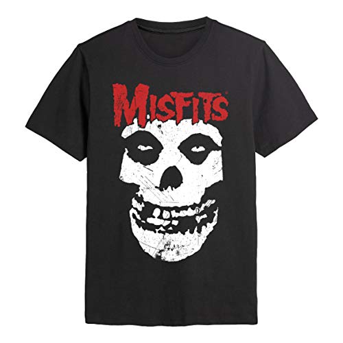 Misfits - Camiseta Oficial para Hombre con diseño de Calavera Negro Negro (XXL
