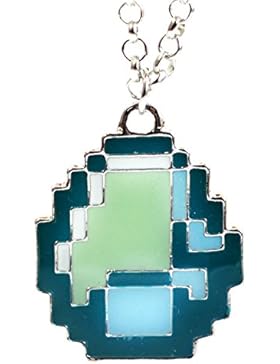 Diamant-Halskette, Motiv: inspiriert vom Videospiel Minecraft, Grün