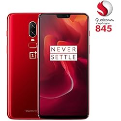 OnePlus A6003 - Smartphone de 6.22" (Full Optic AMOLED, procesador Snapdragon 845, Memoria de 8 GB RAM y 128 GB ROM), Color Rojo