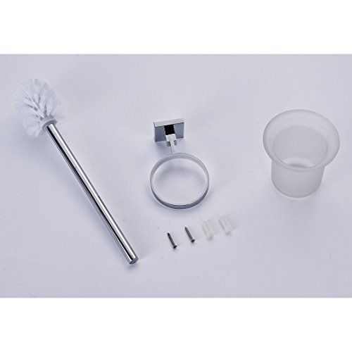 Auralum® WC-Bürstenhalter Klobürste Klobürstenhalter Bürste Wandhalter WC-Garnitur - 7
