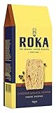 galletas queso crema Marca: Roka Roka Crispéis de Queso Cheddar con Pimienta Negra - Paquete de 12 x 70 gr - Total: 840 gr