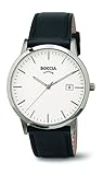 Boccia Herren-Armbanduhr Analog Quarz Leder 3588-01
