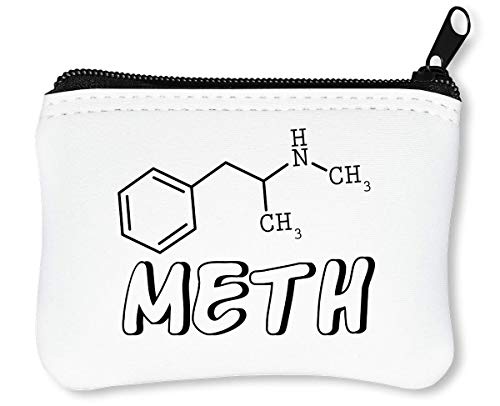 Preisvergleich Produktbild Meth Molecule Formula Reißverschluss-Geldbörse Brieftasche Geldbörse