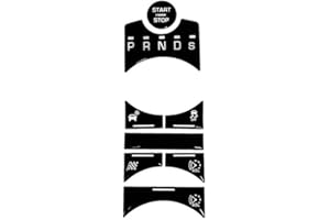 UEGVJIAS Compatible With Jaguar For XF X250 XK XKR XJ XJL X351 Black Button Sticker Car Interior Refinishing Trim Cover Dashboard Center Console(H for Gear Panel)