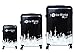 Tramp & Badger 100% polycarbonate, 360° Rotating Wheels, I The World My Style Printed Pattern Non-Breakable & Extra Light Weight Trolley Bag- Multi-Colour (Set of 3, Cabin Size)-( with 1 year warranty ) RS.9122.00