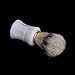 Anself 1pcs Shaving Shave Brush Plastic Handle and Pig Boar Bristle Beard Mustache Brush