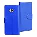 Produktbild HTC One M7 Bookstyle Hülle, Conie Mobile PU Leder Schutzhülle Handytasche Bookcase Tasche Premium Klapphülle in Blau