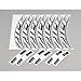 Produktbild ZIPP Decal Set 404 700C für ein komplettes Laufrad Tubular oder Clincher, weiß Gr. Tubular oder Clincher