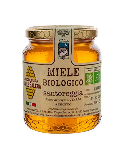 Miele biologico di Santoreggia - Italiano non Pastorizzato | Apicoltura Colle Salera (1 kg)