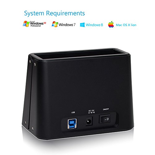 Wavlink USB 3.0 zu SATA externe Festplatten-Dockingstation für 2,5 oder 3,5 Zoll HDD, SSD - 2