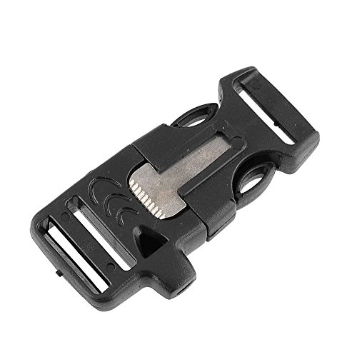 ZJchao 1/5/10/20 Stück Paracord Feuer-Starter-Feuerstein-Buckle Buckle Pfeife-Wölbungs-Combo Passend für alle Paracord - 4