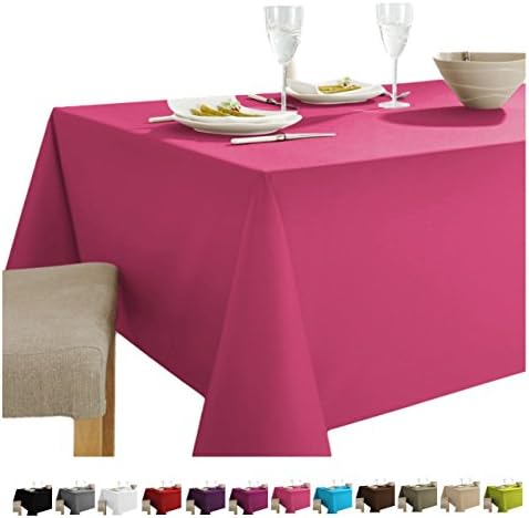 HomeDirectIE Extra Large Easy-Care Quality Rectangular Fabric Tablecloth 140x240cm 55"x94"
