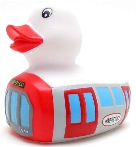 Underground London Tube Train Rubber Duck by Yarto