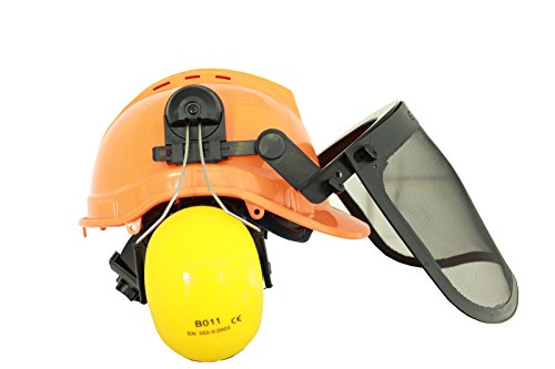 Profi Forsthelm Forstschutzhelm mit Visier und Gehörschutz Schutzhelm Forst Helm - 3
