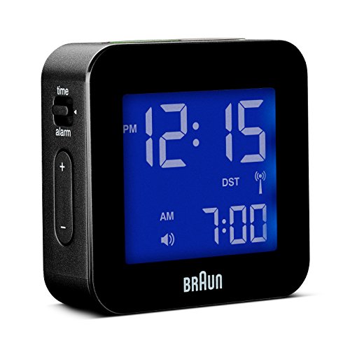 Braun-Funk-reisewecker, LED, Snooze-Funktion, Licht BNC008BK-RC - 4