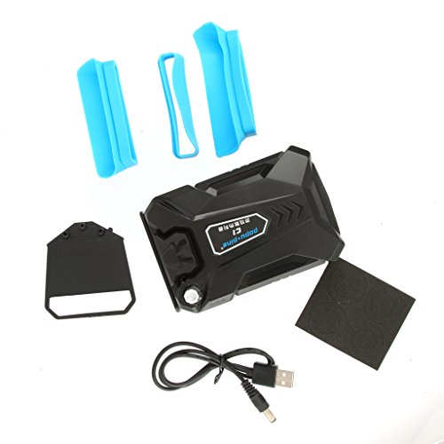 MagiDeal Einstellbar Lüfterpad Cooling Pad Kühlung Lüfter Kühler für Notebook Laptop Schwarz - 2