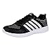 Produktbild Hmeng Frauen Stricken Laufschuhe Frauen sportlich Turnschuhe Fitness-Studio Workout Walking (Schwarz, 40)