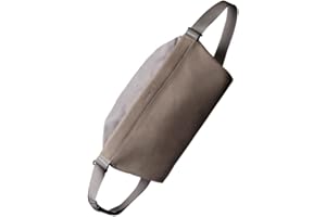 Bellroy Sling Bag - Premium (Premium Leather & Fabric Crossbody Bag For Men & Women, Multiple Organization Compartments, Fashion Waist Bag) - StormGrey