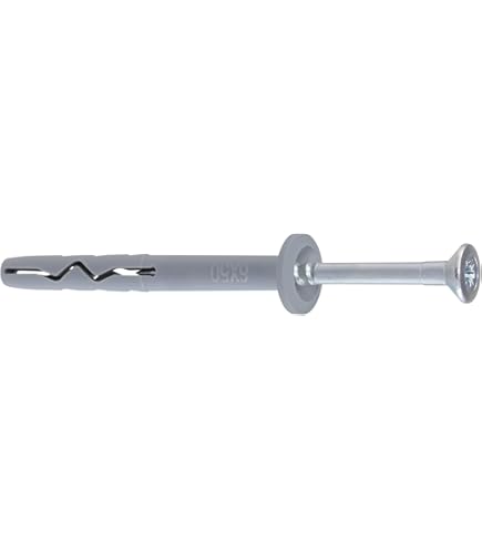 Marcopol (Pack van 40 stuks) Messing Drop in Ankers M8 x 28 mm, Uitbreidingsbouthuls, beton metselwerk baksteen anker, uitbreidingspluggen (40, M8 x 28 mm), geel