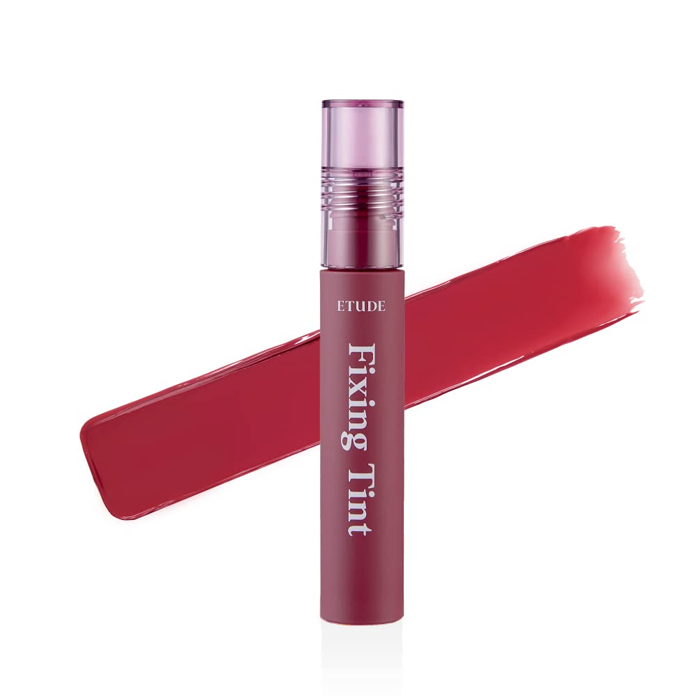 ETUDE Fixing Tint| Long Lasting Liquid Lipstick |Waterproof, Smudgeproof, Lightweight Matte Finish Lip Stain| Full Coverage|K