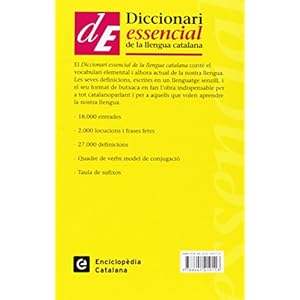 Diccionari essencial de la llengua catalana (Diccionaris de la llengua, Band 18)