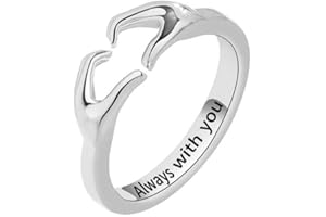 BKEPDY Herzform Offener Ring Silberschmuck Handgeste Symbolring Jugendschmuck Verstellbarer Fingerring Ewigkeitssymbol Zarter Damenring