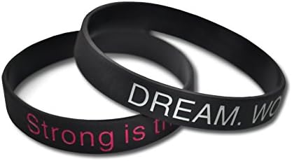 [Fitness Wristbands] WHITE-BLACK &amp; PINK-BLACK Gym Bracelets | Bodybuilding Jewellery | Men &amp; Woman Sports Fashion | Unisex motivation | Strong elastic band | 3 variations, 2 x BLACK-WHITE &amp; 2x BLACK-PINK | Power Jewellery