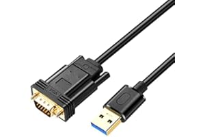 baolongking Cavo adattatore da USB a VGA compatibile con Mac OS Windows XP/Vista/10/8/7, USB 3.0 a VGA maschio 1080P Monitor Display Video Adapter/Converter Cord (1m)