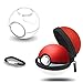 Produktbild leegoal Tragetasche und klarer Fall für Poke Ball Plus, schützende hart Zip Tasche mit Schlüsselbund für Nitendo Switch Zubehör Pokeball