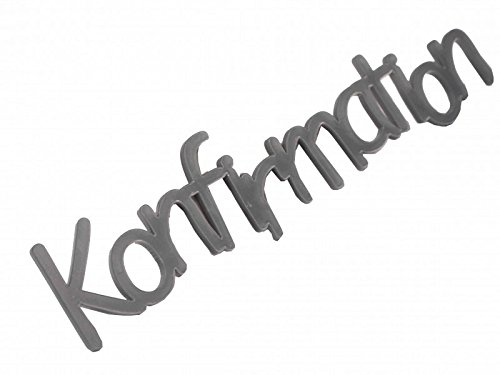 Konfirmation silber Schriftzug Tischdeko Acryl Schrift Buchstaben Deko Basteln - 2