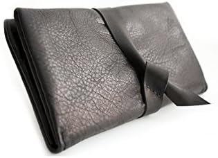 Wallet Cris, leather wallet color black, leather wallet for wamen. Customizable wallet with your initials. Cris LEATHER WALLET