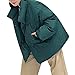 Produktbild TianWlio Jacken Parka Mäntel Herbst Winter Warme Jacken Strickjacken Damen Mit Kapuze Outwear Warmer Mantel Langer Dicker Leichter Parka Mantel aus Baumwolle Grün S