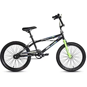 Hero Rotor Unisex-Youth BMX Bike 20T , 13 Inches Steel Frame , Single Speed Cycle (Brake Style: Caliper) Black