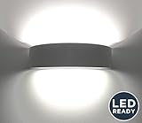 EFECTO LUMINOSO DECORATIVO - El accesorio de pared encaja a ras de pared, y tiene una parte superior e inferior abierta, esto permite que la luz brille en la pared arriba y abajo creando un efecto de luz decorativo.