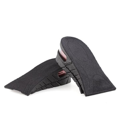 4 x Plantillas Alzas Elevadoras 5cm Cómodo Hombre Mujer Negro