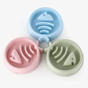 Pets Empire Pet Slow Food Bowl Dog Bowl Dog Bowl Cat Bowl Cat Food Bowl 1 Piece, 600 ml (Green)