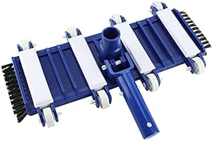 HZTYYIER Heavy Duty Pool Vacuum Head Professional Weighted Flexible Vacuum Head with Wheels for Easier Debris Removal Pool Cleaning Tools