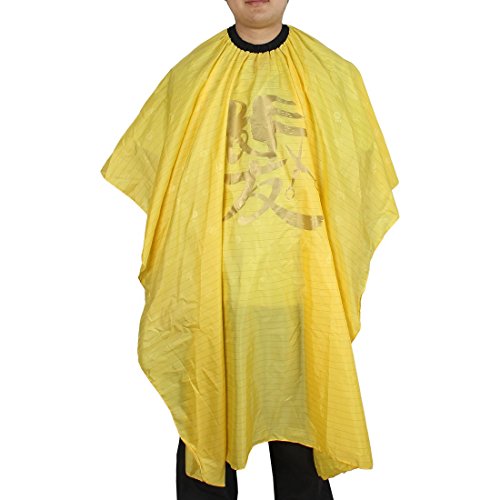 Sourcingmap Hair Salon Barber Shop Shampoo Hairstyle Haircut Cape Apron, Yellow