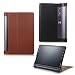 Produktbild Schutztasche für Lenovo Yoga Tab 3 10 Plus YT-X703F/L und Lenovo Tab 3 10 Pro YT3-X90F aufstellbares Smart Cover Case mit Wake & Sleep Funktion (Braun) + GRATIS Stylus Touch Pen