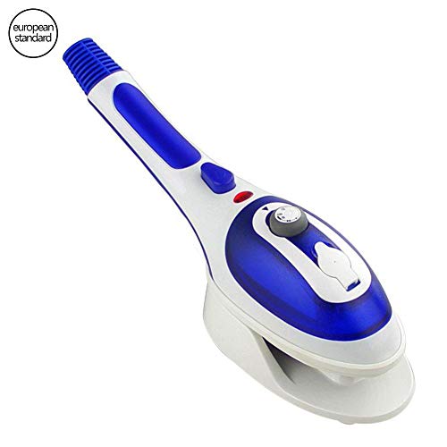Ksruee 2 en 1 Cepillo de Vapor de termorregulación de Mano con Plancha de Vapor portátil con Parte Inferior de cerámica para Colgar y Planchar