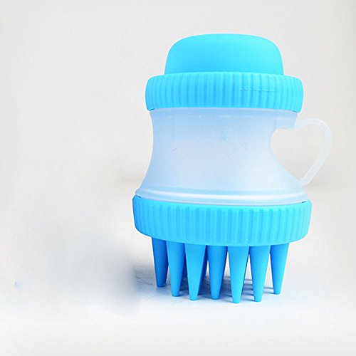 Preisvergleich Produktbild Aqi7 Silikon Haustier Bad Pinsel, Haustier Weiche Massagebürste, Saubere Haustier Haarbürste