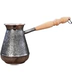 Caffettiera Turca Scalda, Caffettiera Turca da 900 Ml/30,44 Once, Brocca Per Schiuma di Latte in Acciaio Inossidabile Manico Lungo Piano Cottura Caffettiera Turca Per Fondere Il Cioccolato Per Cucina