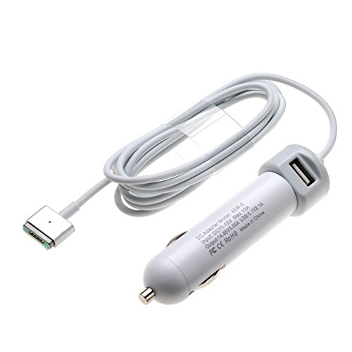 eTzone 45 W MagSafe 2 T-Typ Auto-Ladegerät Adapter für MacBook Air Retina 11″ 13″ A1465 A1436 (14,85 V, 3,05 A) - 2