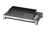 Óptimo como Party Grill. Steba TG 1 - Barbacoa (Negro, Rectangular, 48 cm, 32 cm, 10.5 cm)