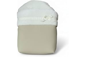 Danielstore Saco Nana Capazo y Grupo 0 Bebe Universal (287 Vichy) (Beige)