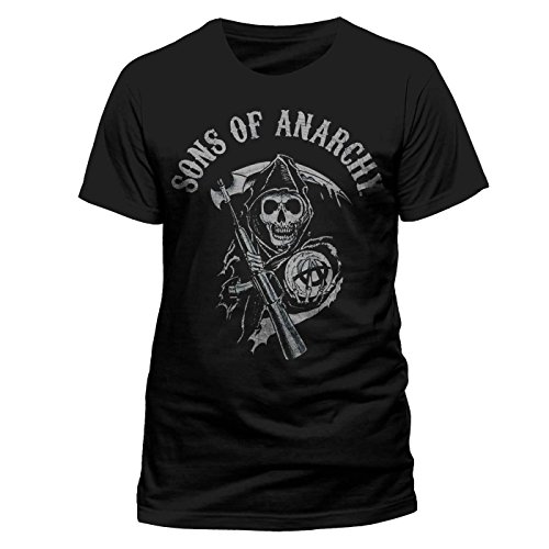 Sons of Anarchy T-Shirt - Logo Medium / Grey