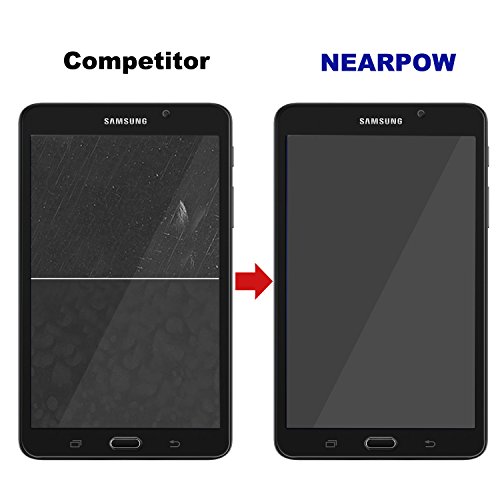 Samsung Galaxy Tab A 7.0 Panzerglas Displayschutzfolie, Nearpow Schutzfolie 9H Härte, Anti-Kratzen, Anti-Öl, Anti-Bläschen, lebenslange Garantie - 5
